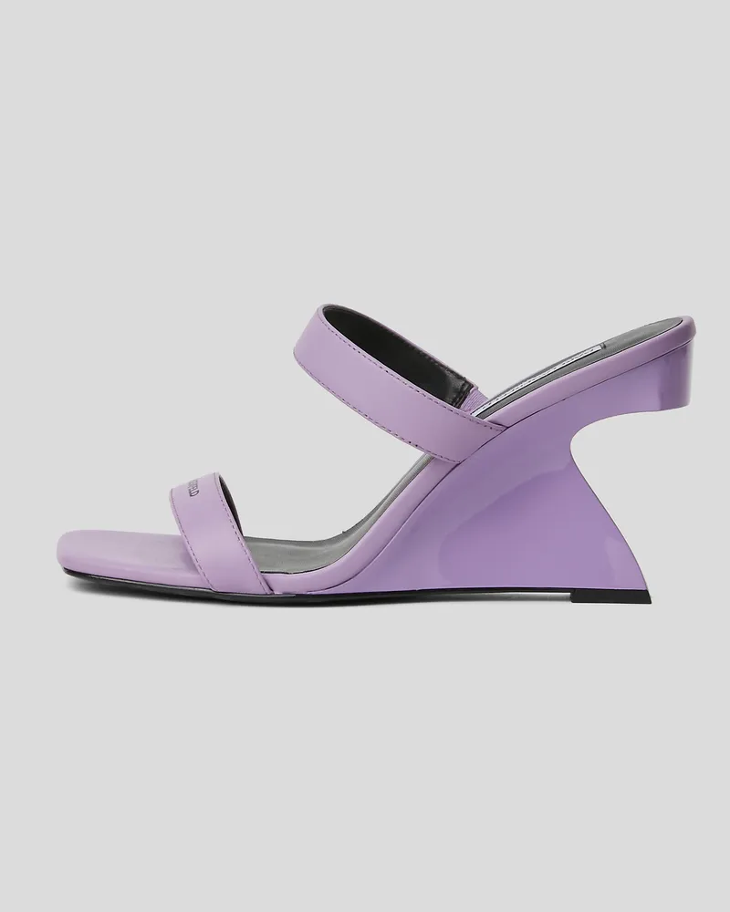 Karl Lagerfeld Waverly Wedges Mit Doppelriemen, Frau, Lila, Größe Lila