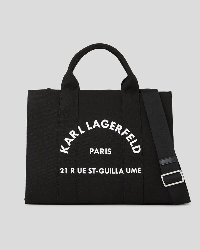 Karl Lagerfeld Rue st-guillaume Kleine Quadratische Tote-bag, Frau, Schwarz Schwarz