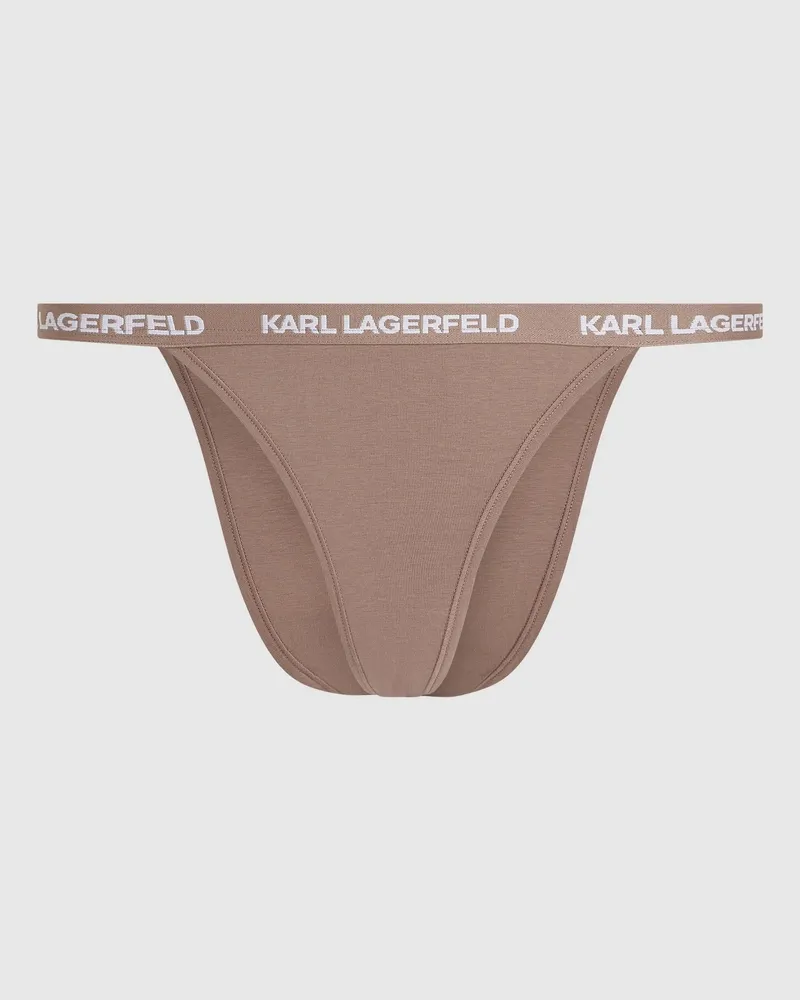 Karl Lagerfeld Brazilian-slips Mit Logo – 3er-set, Damen, Nude Shades, Größe Nude