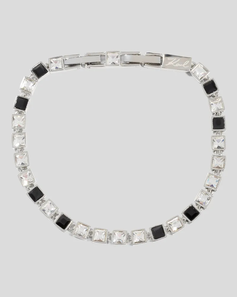 Karl Lagerfeld Kristall-armband, Damen, Silver, Größe Silver