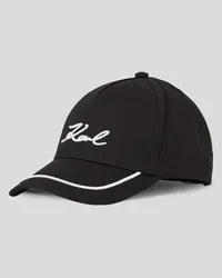 Karl Lagerfeld K/signature Kappe, Frau, Schwarz/weiss Schwarz