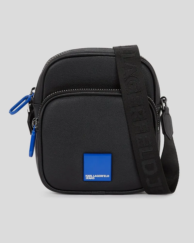 Karl Lagerfeld Klj Umhängetasche Mit Box-logo, Herren, Schwarz, Größe Schwarz