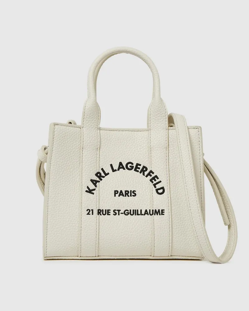 Karl Lagerfeld Rue St-guillaume Mini-tote-bag, Damen, Off White, Größe Off