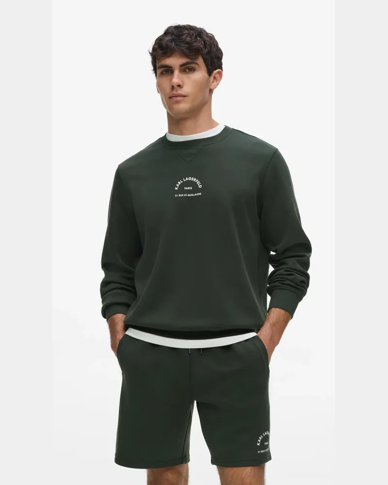 Karl Lagerfeld Rue St-guillaume Loungewear-sweatshirt, Herren, Thymian, Größe Thymian
