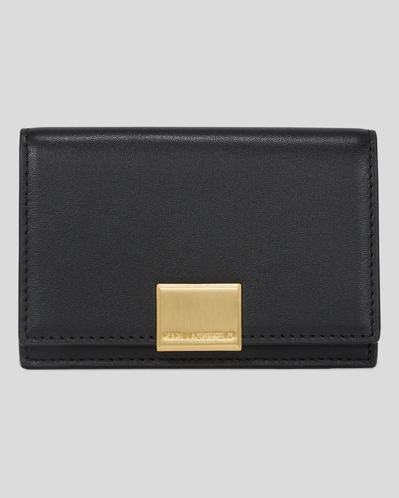 Karl Lagerfeld K/forever Kartenhalter, Frau, Schwarz/Gold, Größe Schwarz