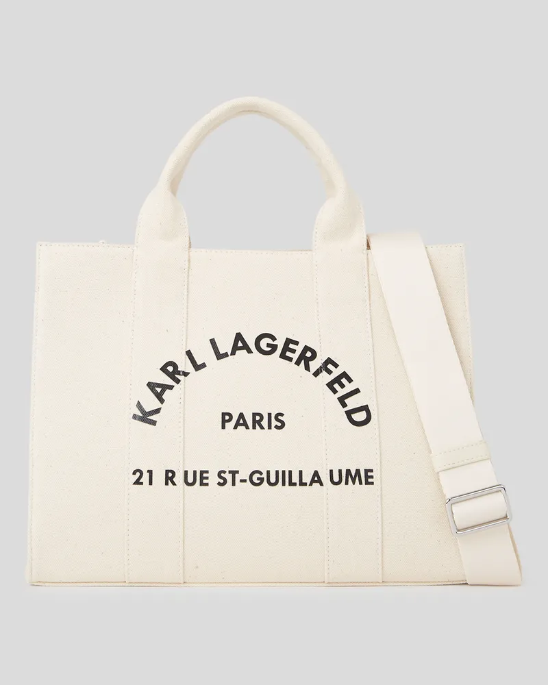 Karl Lagerfeld Rue st-guillaume Kleine Quadratische Tote-bag, Frau, Natur, Größe Natur