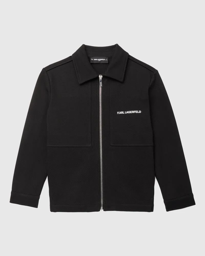 Karl Lagerfeld Strickjacke Mit Reißverschluss Für Jungen, Schwarz, Größe Schwarz