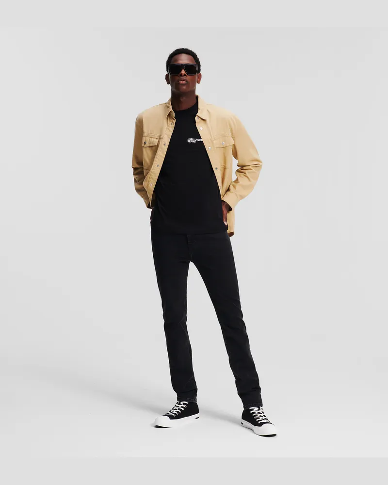 Karl Lagerfeld Skinny-jeans, Mann, SCHWARZ GEWASCHEN, Größe Schwarz