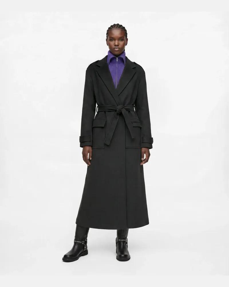 Karl Lagerfeld Mantel Aus Wollmischung, Damen, Tornado, Größe Tornado
