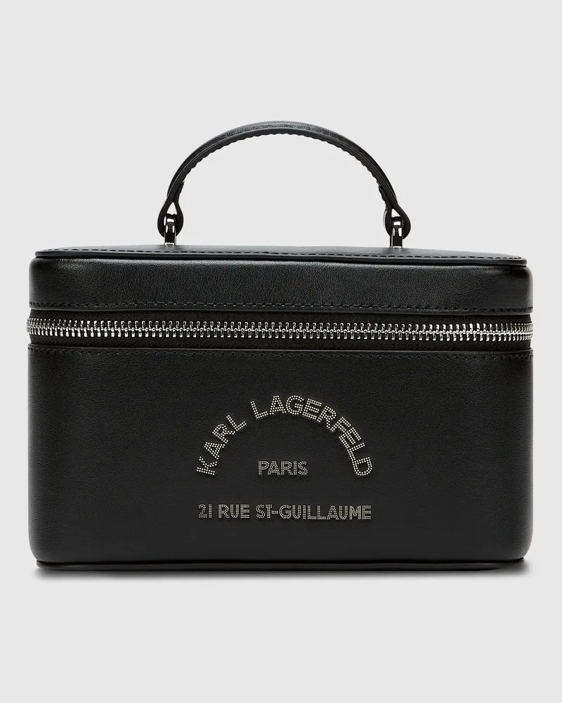 Karl Lagerfeld K/daily Kosmetiktasche, Female, Schwarz-nickel, Size Black
