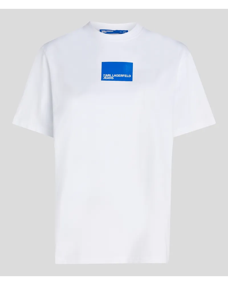 Karl Lagerfeld Klj Kurzärmliges T-shirt, Frau, Weiss Weiss