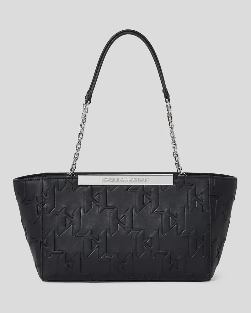 Karl Lagerfeld K/monogram Kleine Tote Bag, Frau, Schwarz, Größe Schwarz