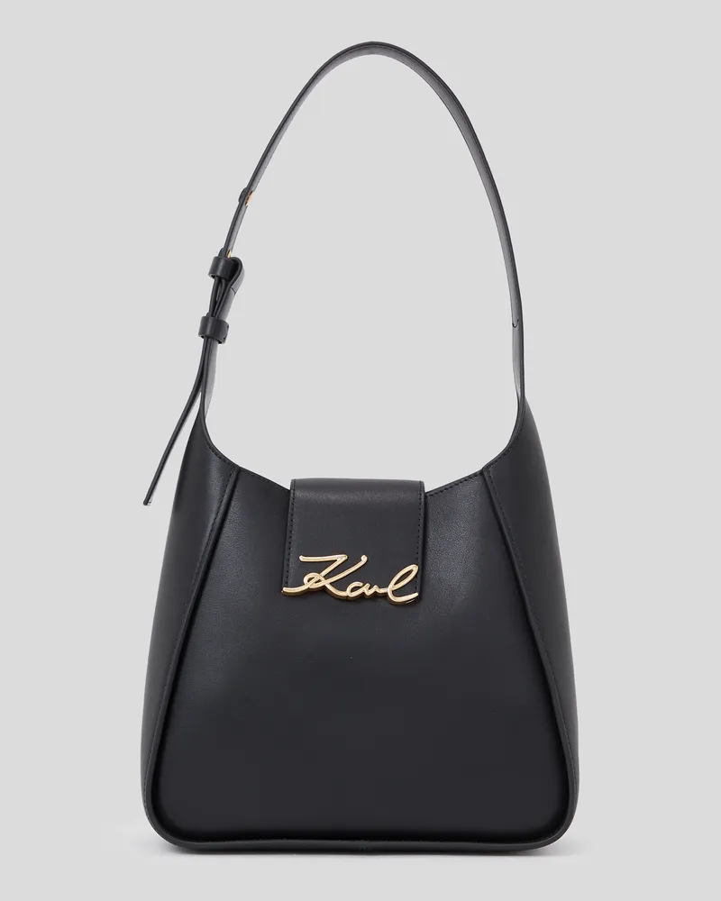 Karl Lagerfeld K/signature hobo-tasche, Frau, Schwarz, Größe Schwarz