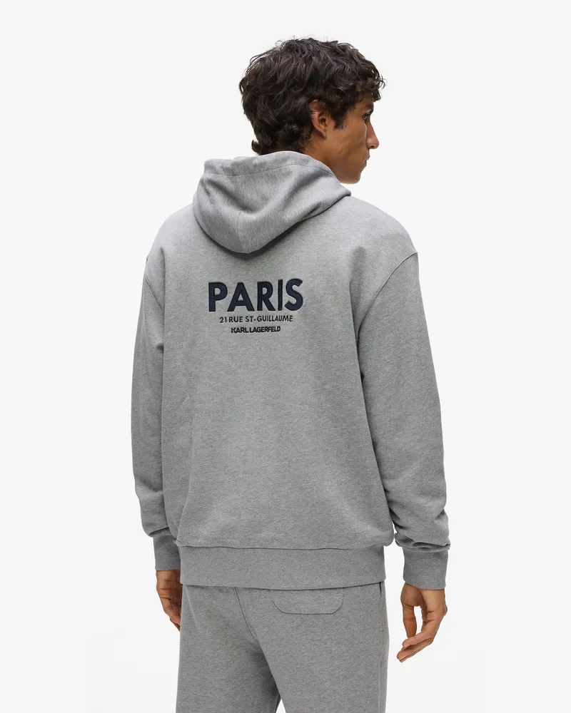 Karl Lagerfeld Hoodie Mit Logo, Herren, Dunkelgrau, Größe Dunkelgrau