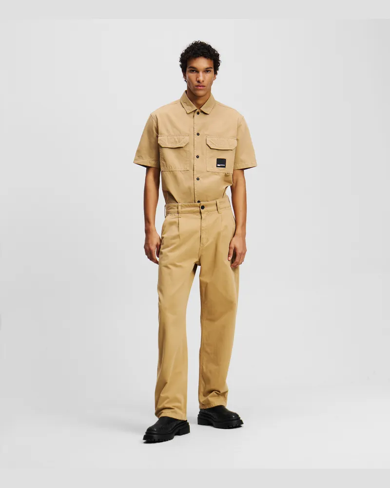 Karl Lagerfeld Lässige Chino-hosen, Mann, Maisstengel, Größe Maisstengel