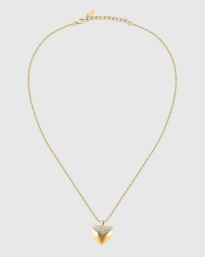 Karl Lagerfeld Halskette Mit Goldenem Herzanhänger, Damen, Gold, Größe Gold