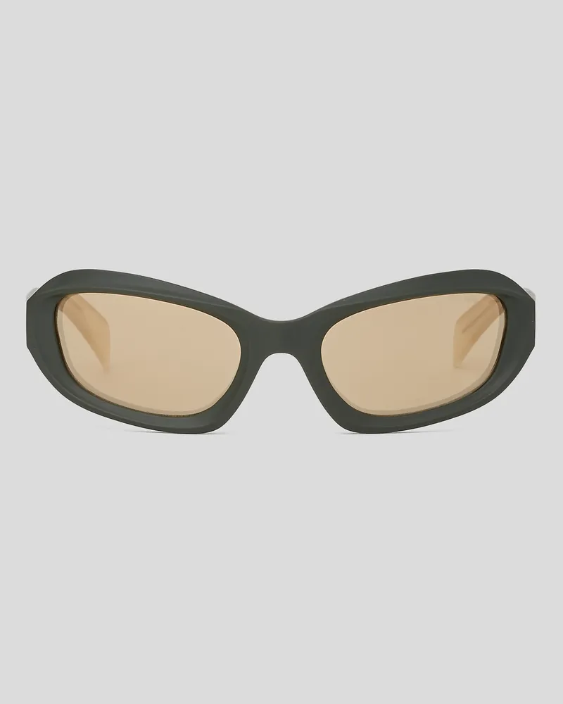 Karl Lagerfeld Sonnenbrille Mit Logo, Frau, Khaki, Größe Khaki
