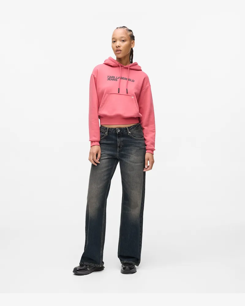 Karl Lagerfeld Legere Jeans Mit Mittelhohem Bund, Damen, Sanft Getöntes Blau, Größe Sanft
