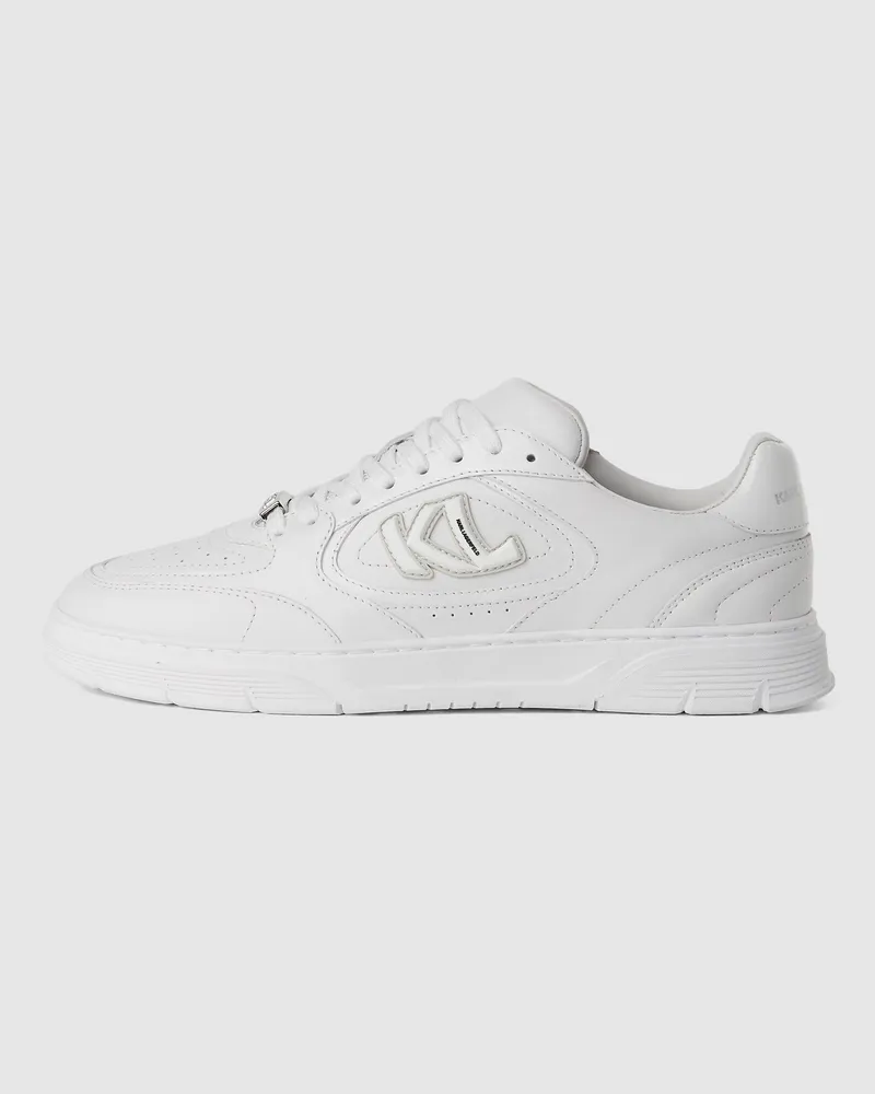 Karl Lagerfeld Kourtney Sneakers Mit Monogramm, Damen, Weiss, Größe Weiss