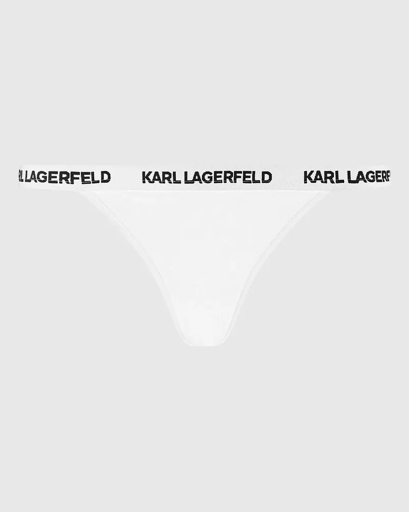 Karl Lagerfeld Brazilian-slips Mit Logo – 3er-set, Damen, Weiss, Größe Weiss