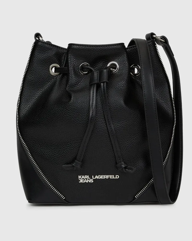 Karl Lagerfeld Rebellische Bucket bag, Damen, Schwarz, Größe Schwarz