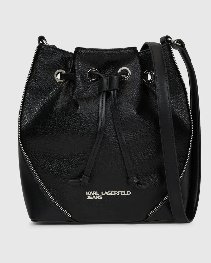 Karl Lagerfeld Rebellische Bucket bag, Damen, Schwarz, Größe Schwarz