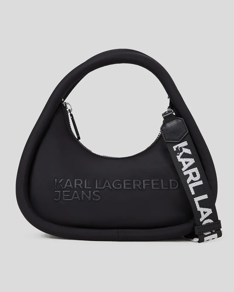 Karl Lagerfeld Bauschige Tasche Mit Tragegriff Oben, Frau, Schwarz, Größe Schwarz