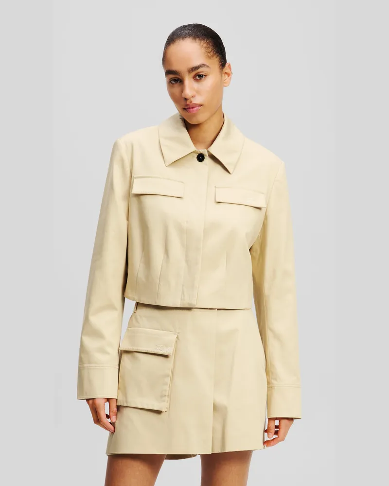 Karl Lagerfeld Kurze Blouson-jacke, Frau, Nomade, Größe Nomade