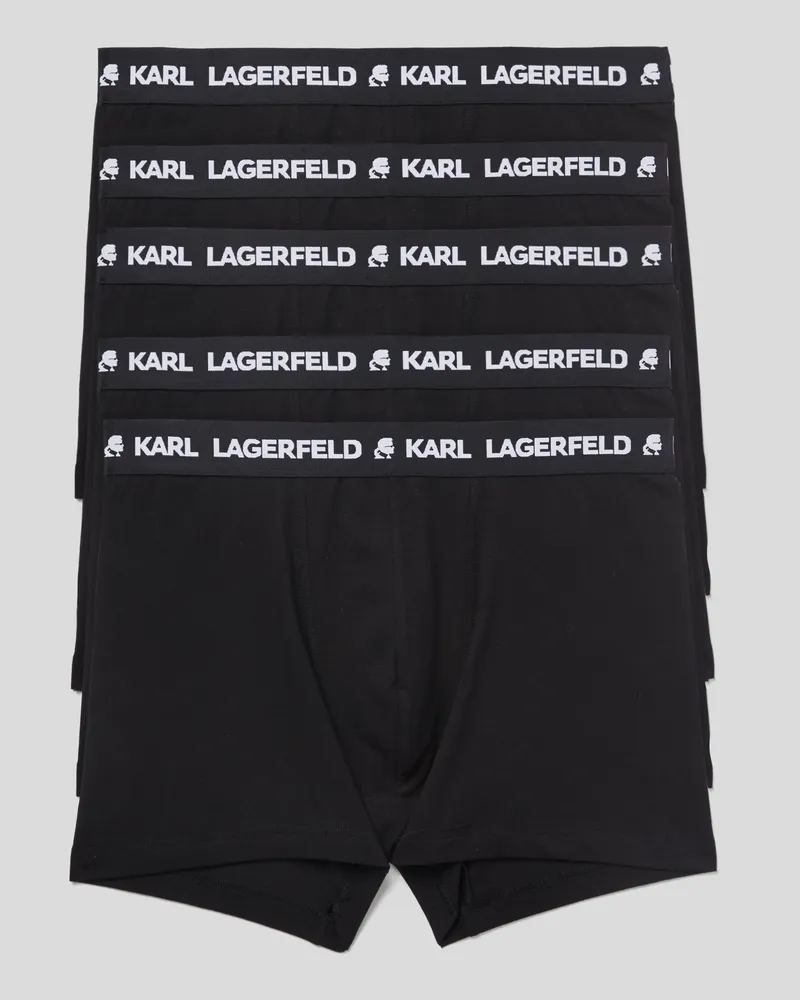Karl Lagerfeld Boxershorts Mit Logo – 5er-set, Mann, Schwarz, Größe Schwarz