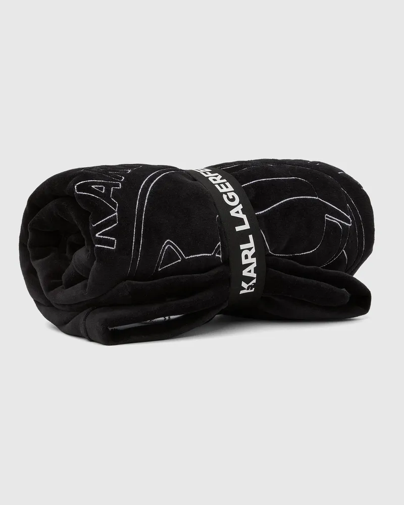 Karl Lagerfeld Ikon Wendbare Decke Für Babysunisex, Schwarz, Size Black