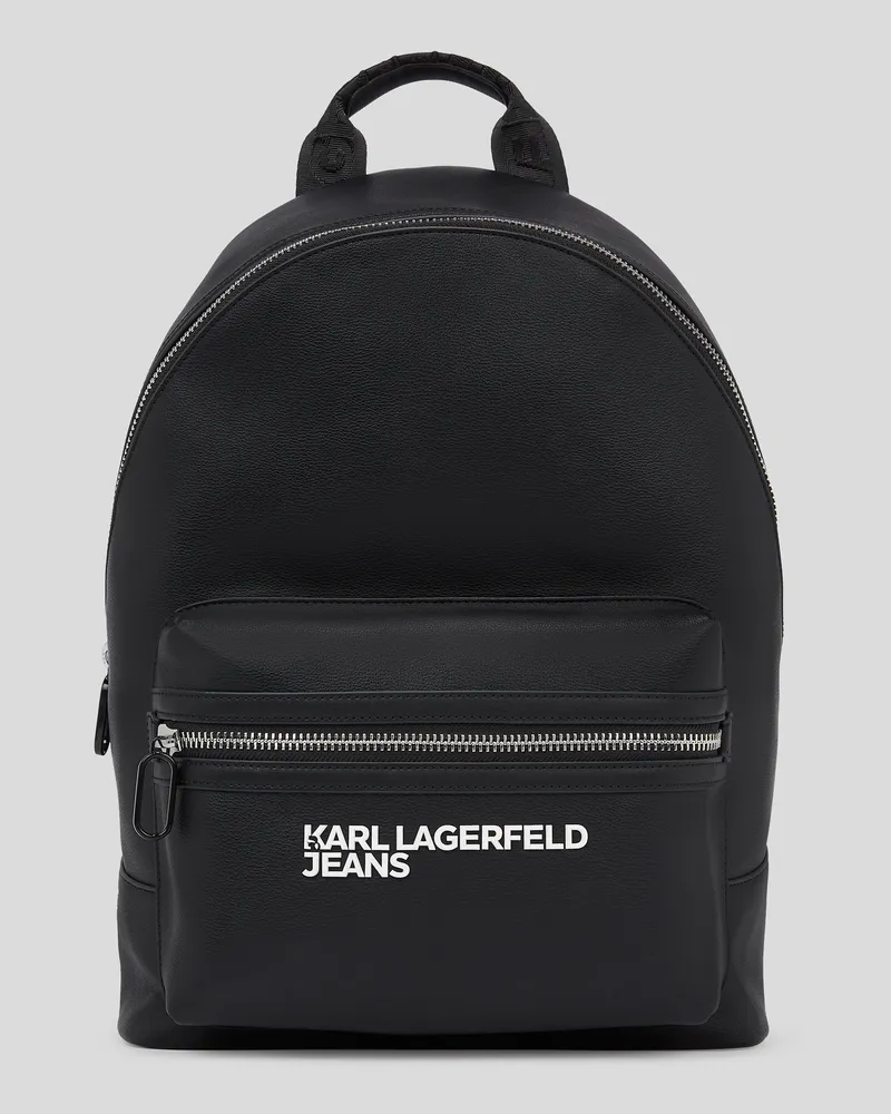 Karl Lagerfeld Rucksack Aus Kunstleder, Mann, Schwarz, Größe Schwarz