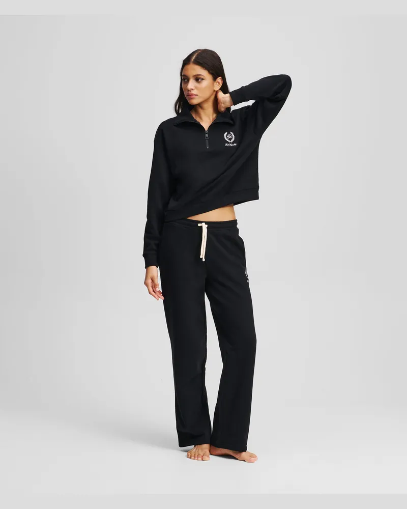 Karl Lagerfeld Hotel Karl Loungewear Trainingshose, Damen, Schwarz, Größe Schwarz