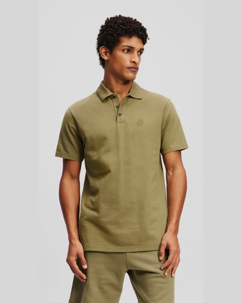 Karl Lagerfeld Kameo Poloshirt, Mann, Düstergrün, Größe Düstergrün
