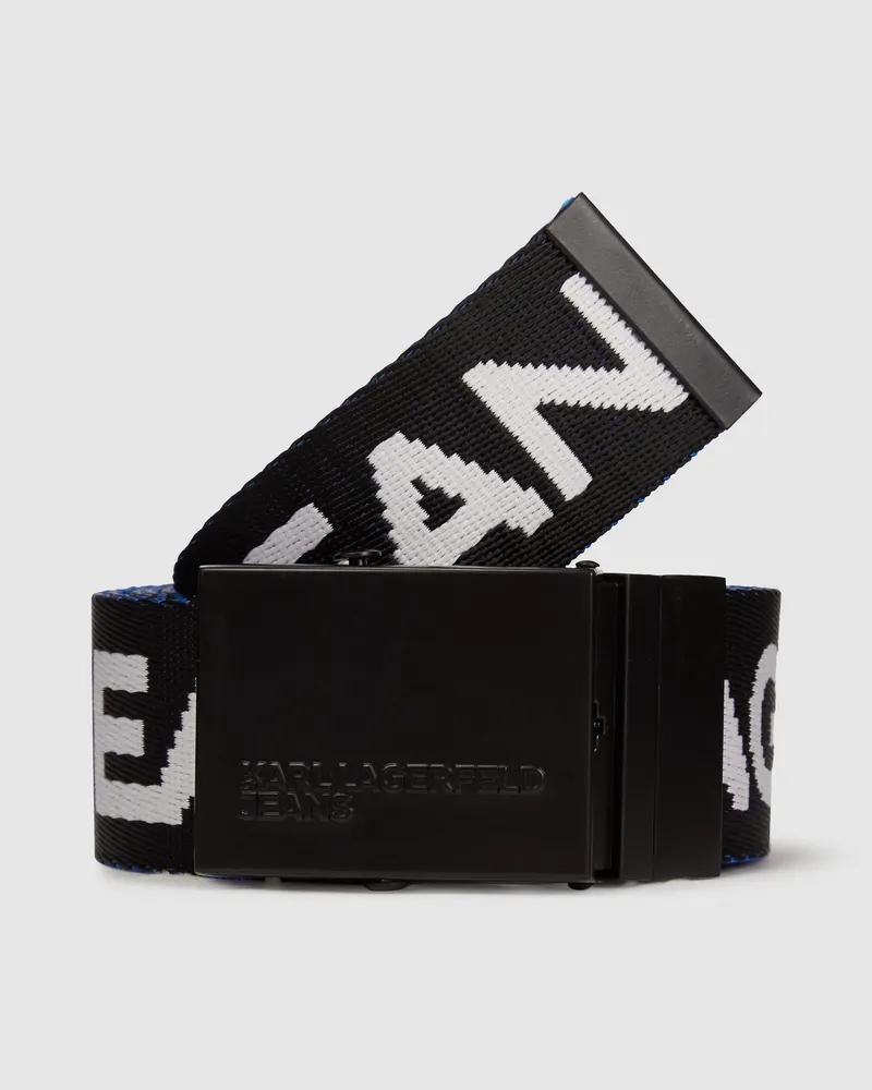 Karl Lagerfeld Wendbarer Gürtel Aus Gurtband, Herren, Klj Blau, Größe Klj