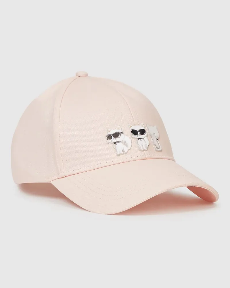 Karl Lagerfeld Ikon Choupette Kappe, Damen, Kaum Rosa, Größe Kaum