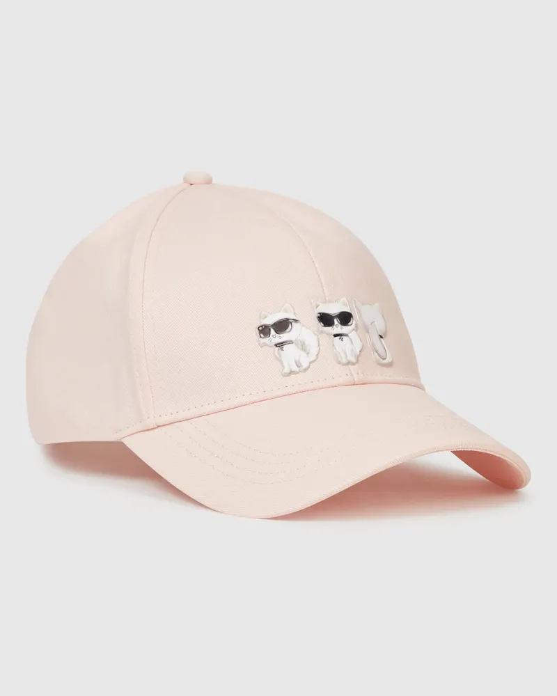 Karl Lagerfeld Ikon Choupette Kappe, Damen, Kaum Rosa, Größe Kaum