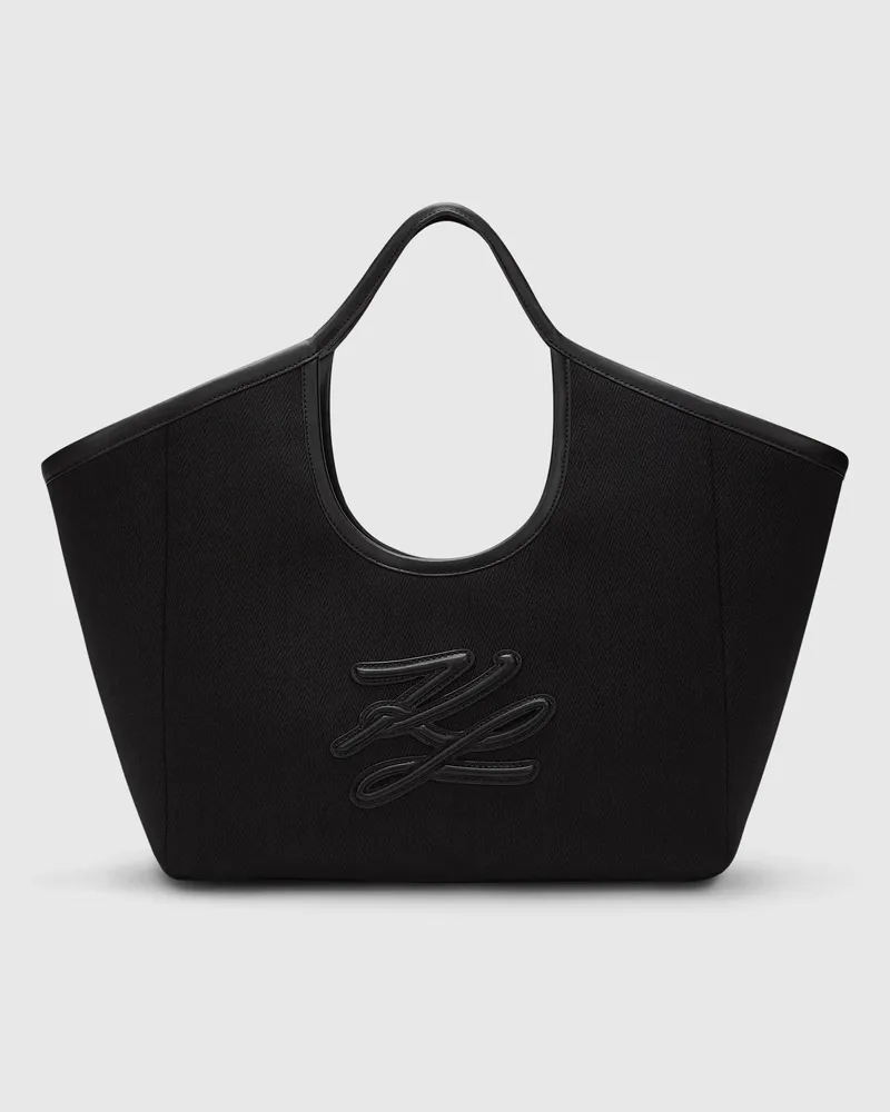 Karl Lagerfeld K/autograph Canvas-tote Bag, Female, Schwarz, Size Black