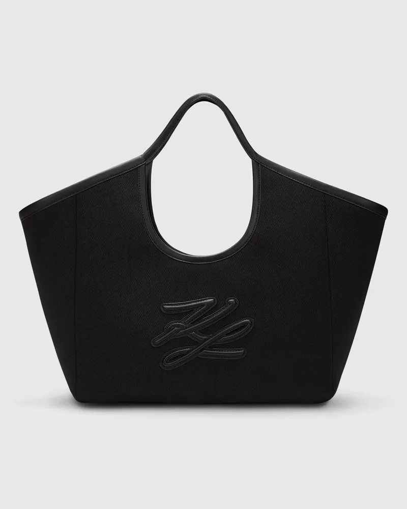 Karl Lagerfeld K/autograph Canvas-tote Bag, Female, Schwarz, Size Black