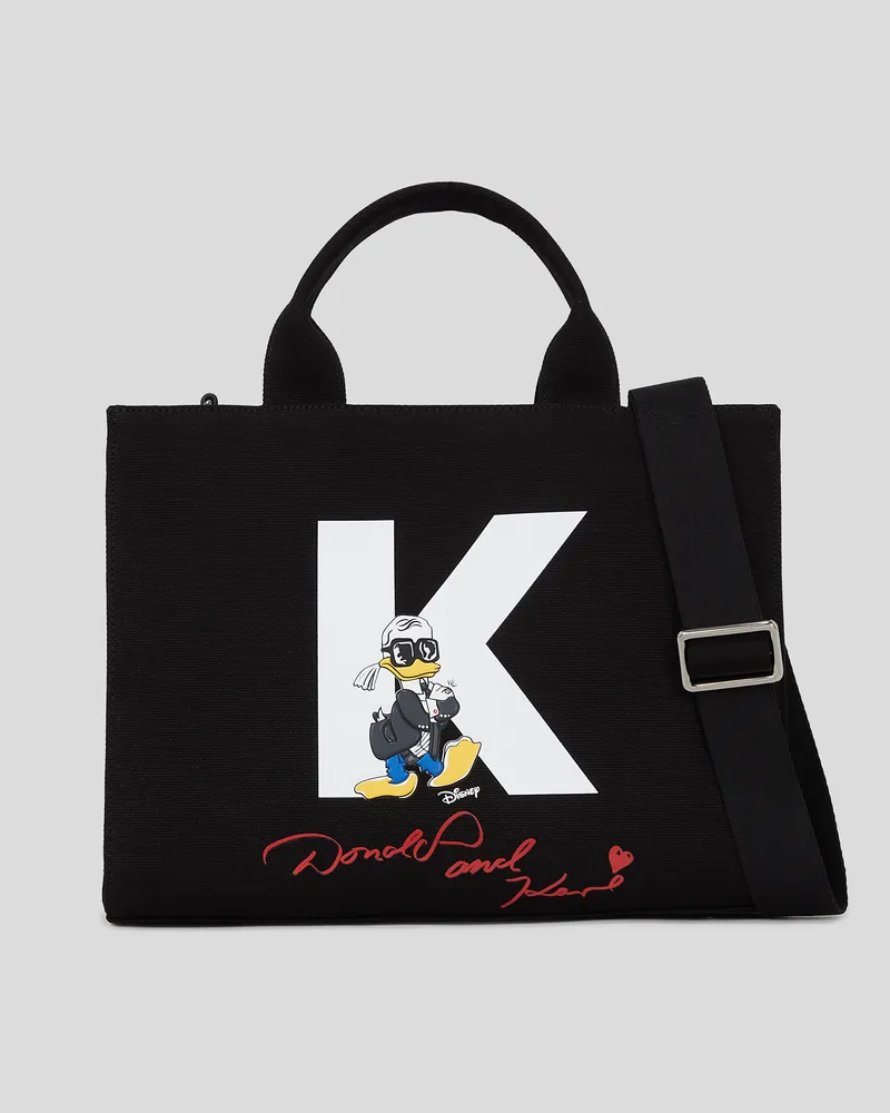 Karl Lagerfeld Disney X Kl Medium Shopper, Frau, Schwarz, Größe Schwarz