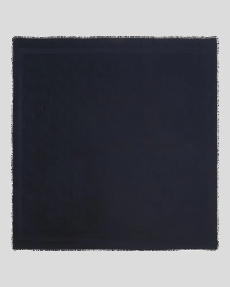 Karl Lagerfeld K/signature Jacquard-schal, Frau, Schwarz, Größe Schwarz