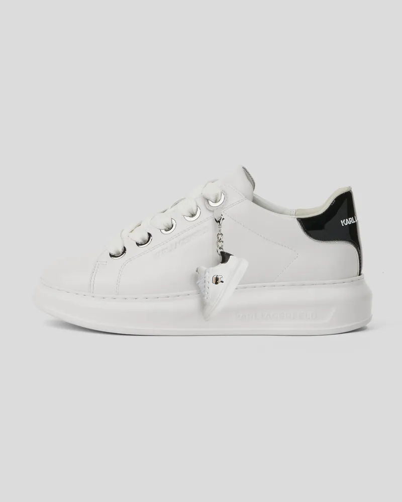 Karl Lagerfeld Kapri Keychain Sneakers, Damen, Weiss/schwarz, Größe Weiss