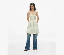 Kariertes Trägerkleid, Damen, Kleiner Karierter Teedruck, Größe