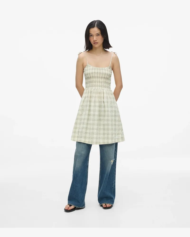 Karl Lagerfeld Kariertes Trägerkleid, Damen, Kleiner Karierter Teedruck, Größe Kleiner