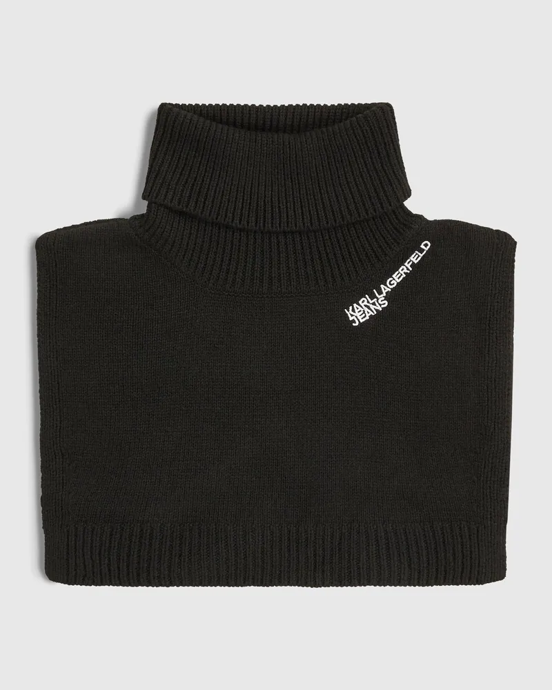 Karl Lagerfeld Latzschal Mit Logo, Female, Schwarz, Size Black