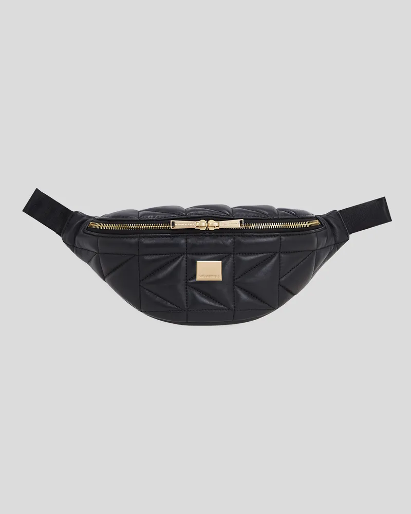 Karl Lagerfeld K/kuilt gürteltasche, Frau, Schwarz, Größe Schwarz