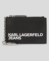 Karl Lagerfeld Klj kartenetui mit Logo, Frau, Schwarz Schwarz