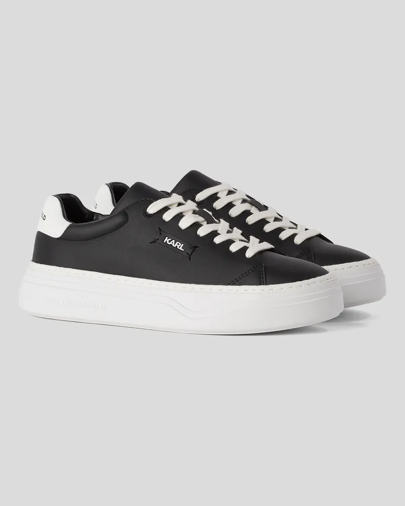 Karl Lagerfeld Konvert Sneakers Mit Geprägtem Logo, Frau, Schwarz, Größe Schwarz