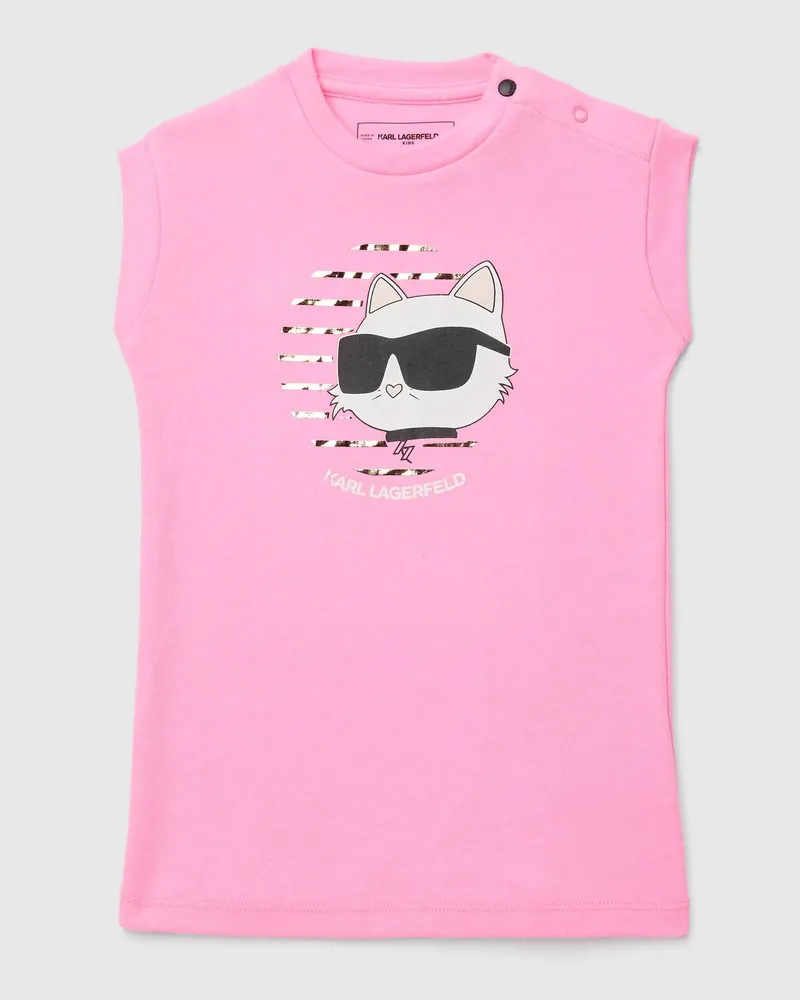 Karl Lagerfeld Ikon Choupette Kurzärmeliges Kleid Für Babys, Pink, Größe Pink