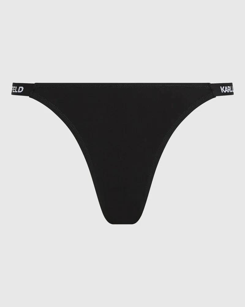 Karl Lagerfeld Logo-slip Im Brazilian-stil, Damen, Schwarz, Größe Schwarz