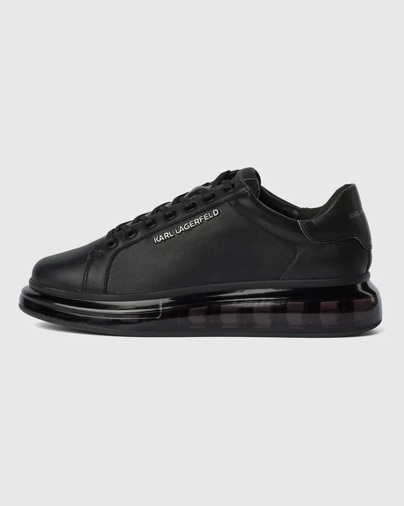 Karl Lagerfeld Kapri Kushion Niedriger Schnürschuh, Herren, Schwarz, Größe Schwarz